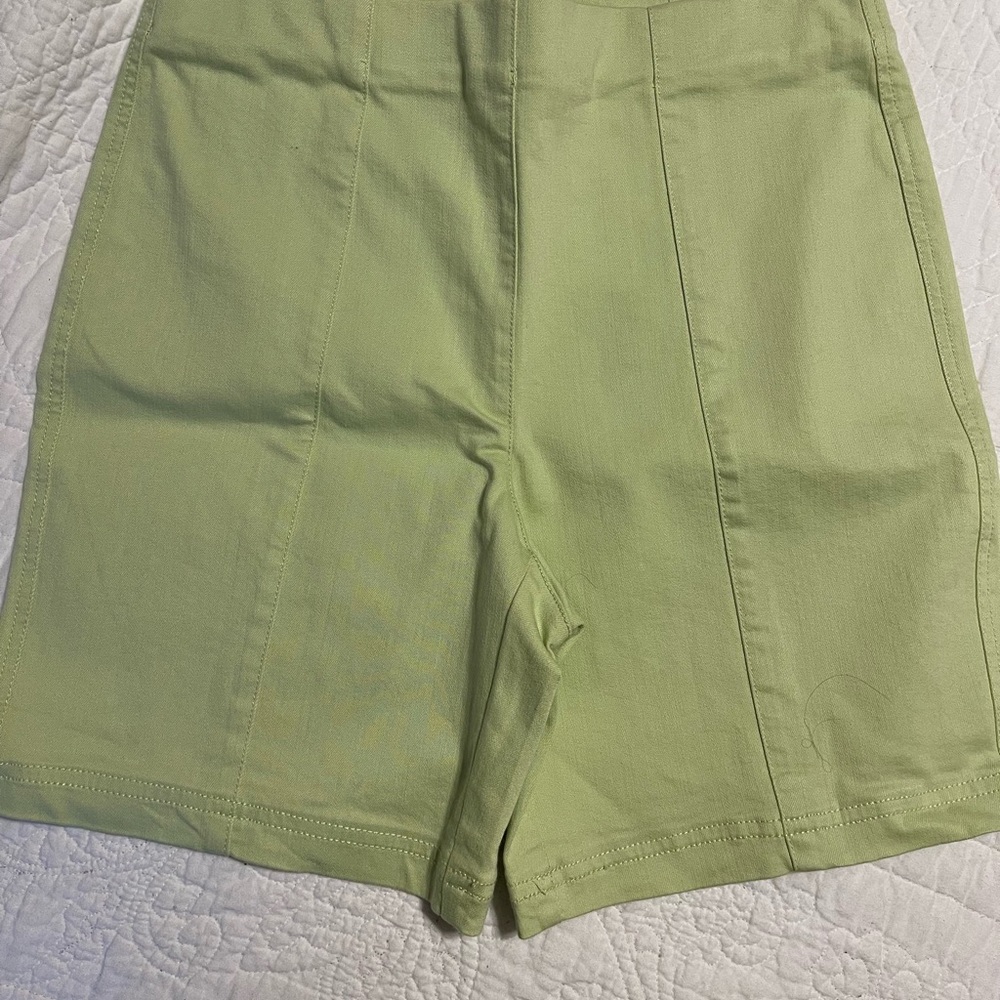 Intro. Love The Fit Women's Green Stretchy Shorts size 8